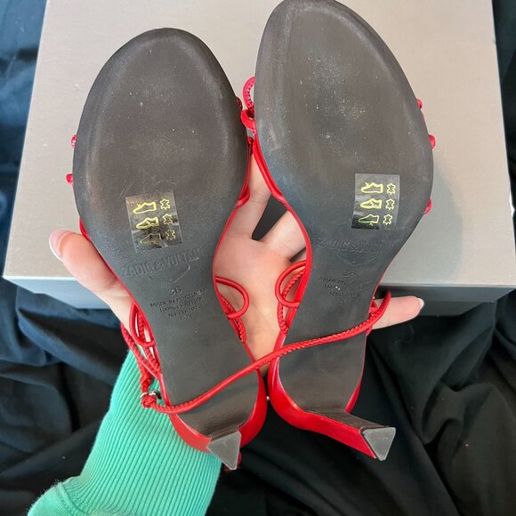 NWT ZADIG & VOLTAIRE ALANA SANDALS IN POWER SZ 36 - Picture 10 of 11